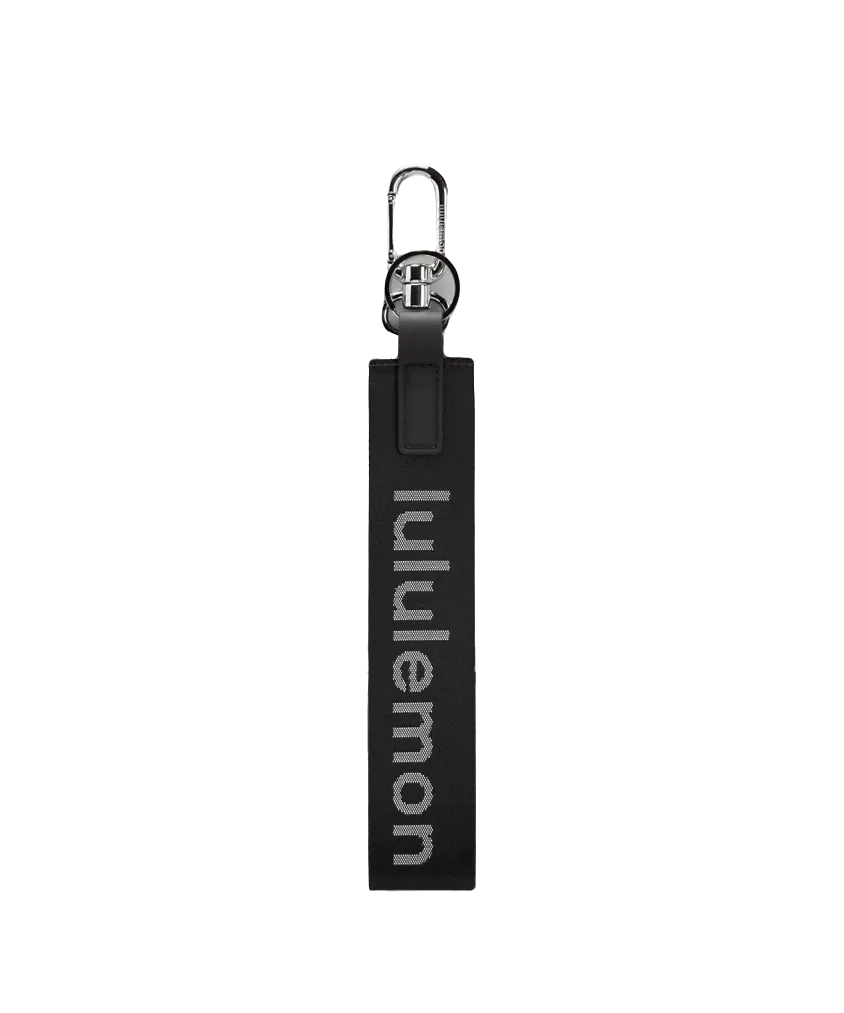 Lululemon Never Lost Keychain Black/White