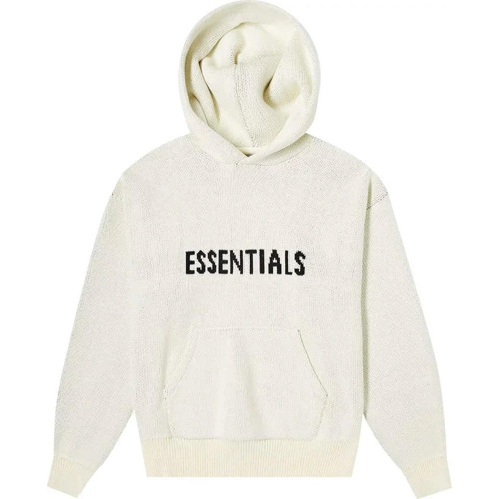 Buy Fear of God Essentials Knit Hoodie Buttercream at Dawntown