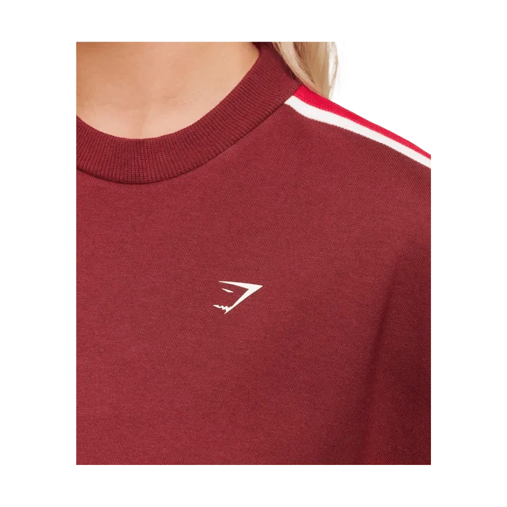 Gymshark Piping Midi Crew Neck Sets Red/Carmine Red/Soft White