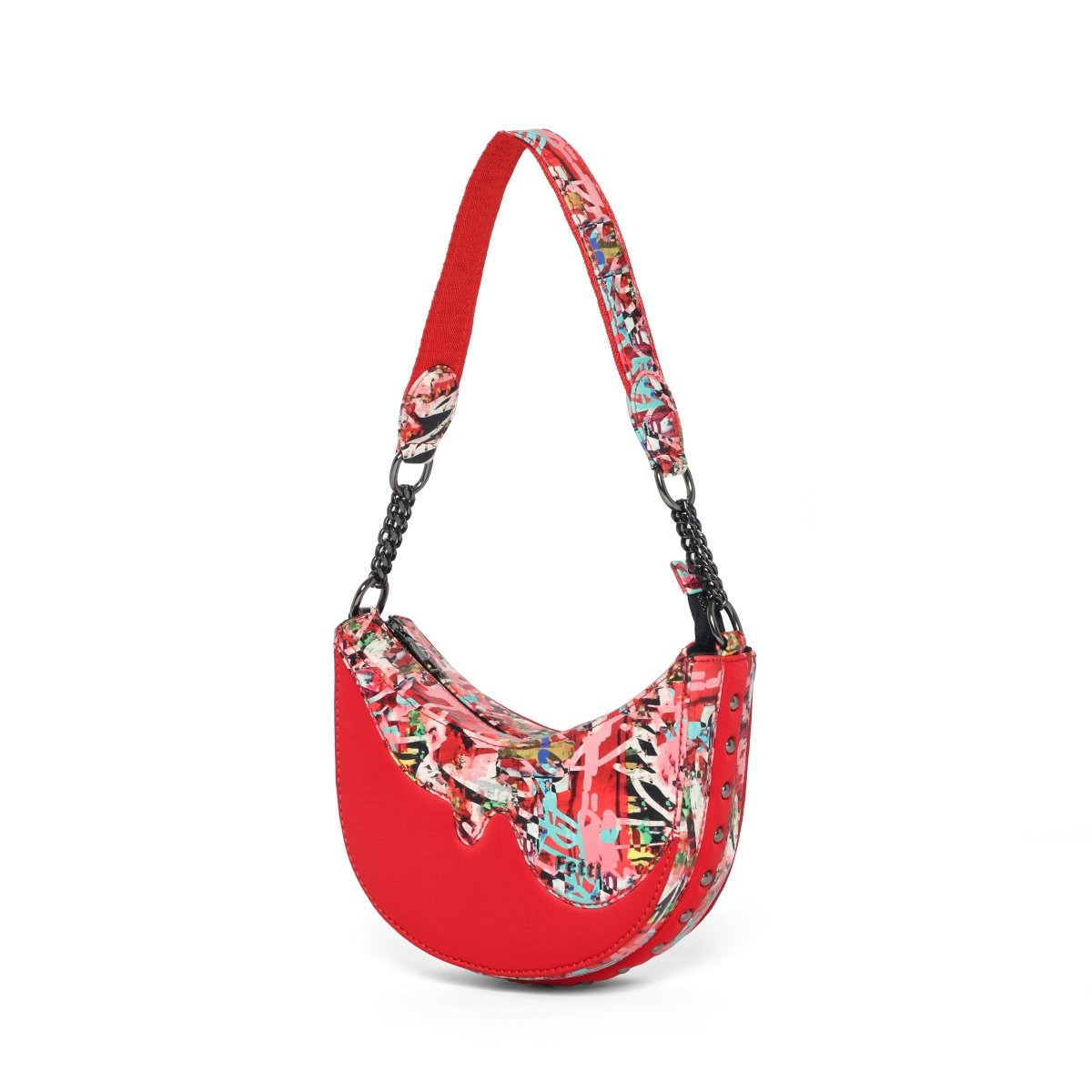 Graffld Street Half - Moon Bag - Fetti