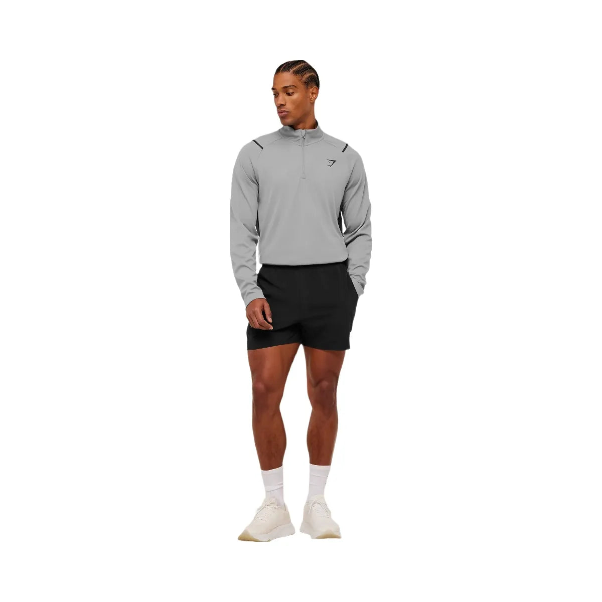 Gymshark Arrival Contrast 1/4 Zip "Smokey Grey Grey"