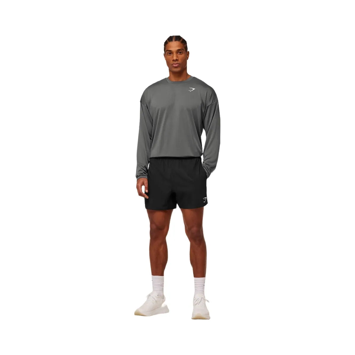 Gymshark Arrival Oversized Long Sleeve T-Shirt "Silhouette Grey"