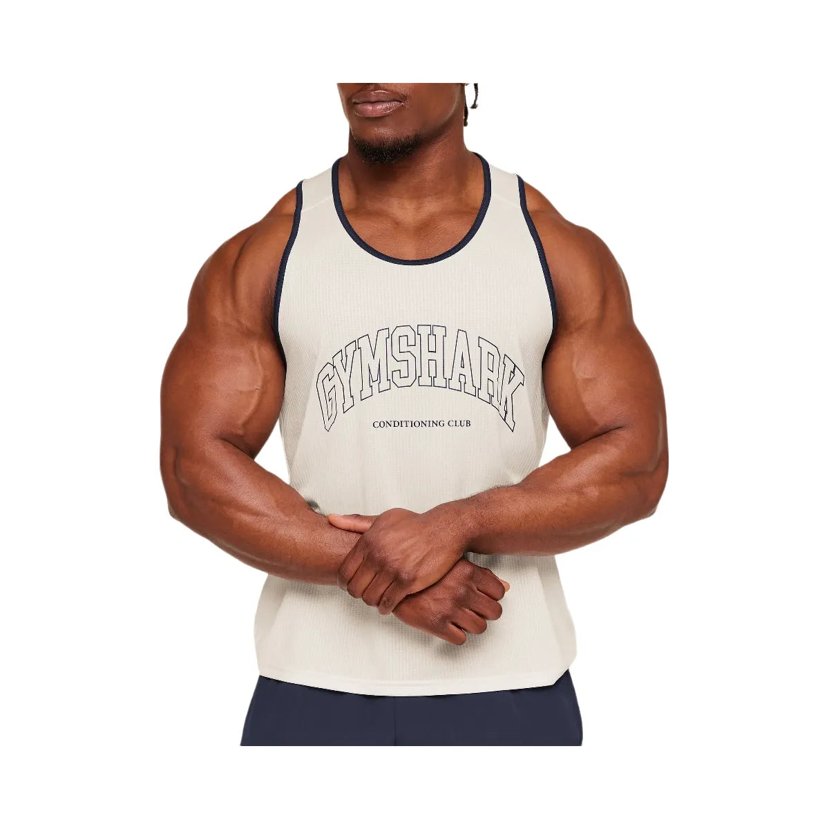 Gymshark Collegiate Tech Tank "Soft White"