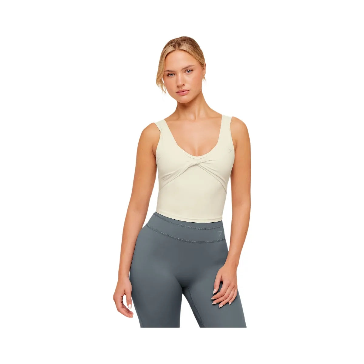 Gymshark Crossover Back Tank "Soft White"
