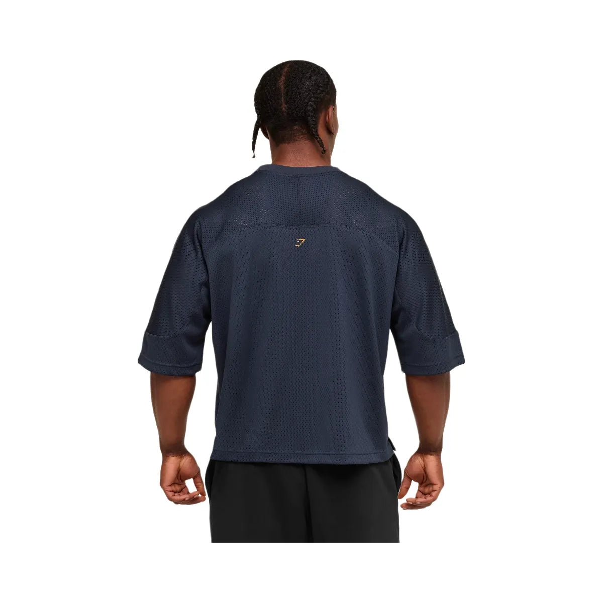 Gymshark Graphic Mesh Oversized T-Shirt "Heavy Blue"