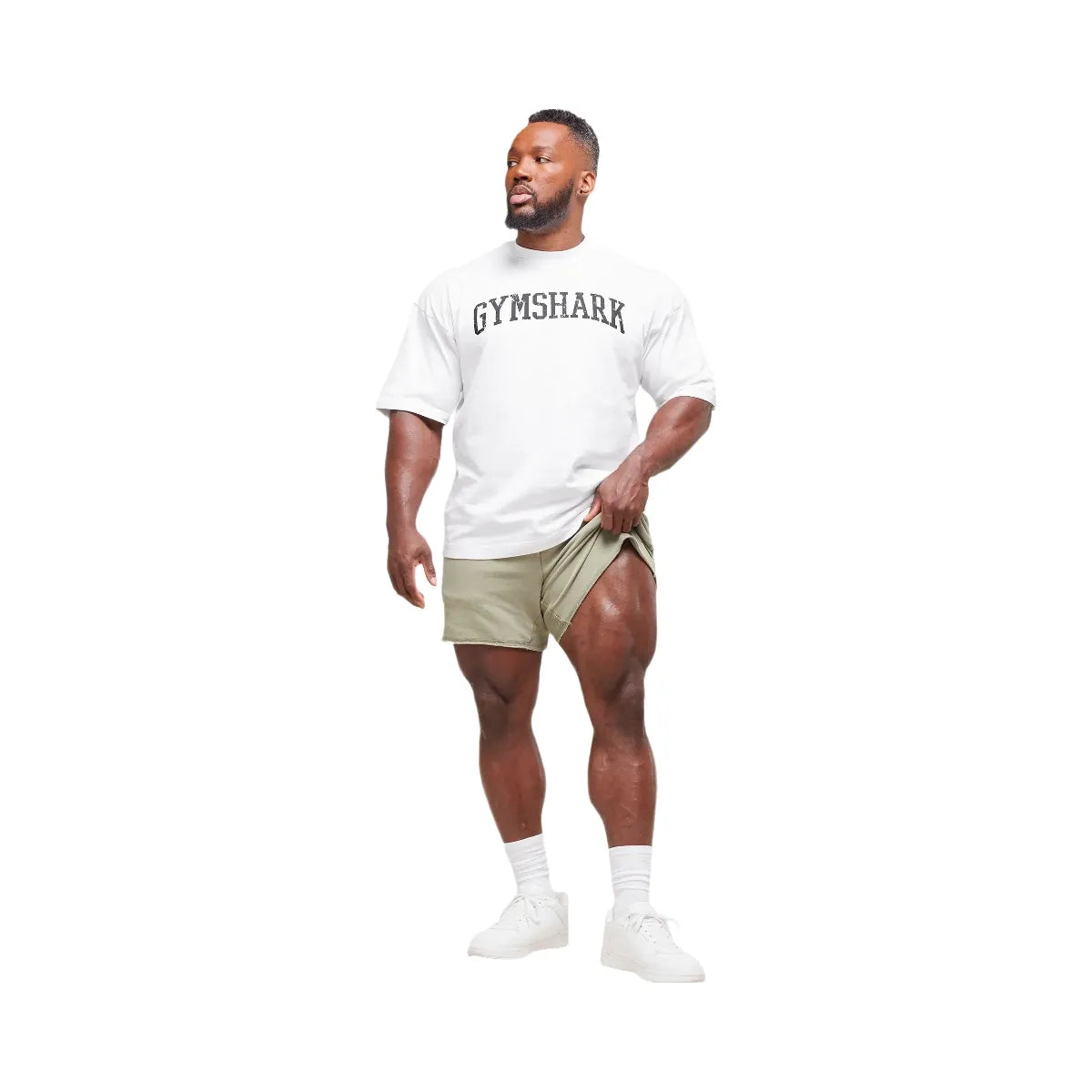 Gymshark Heritage 5" Shorts "Stone Grey"