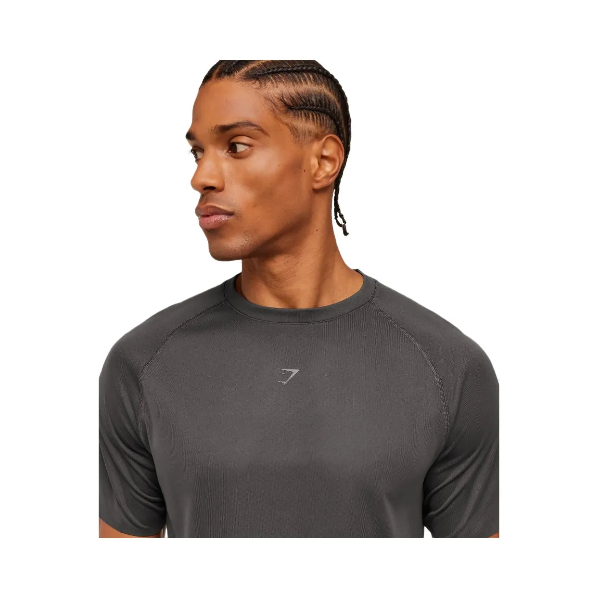 Gymshark Hybrid Engineered Jacquard T-Shirt "Grey"