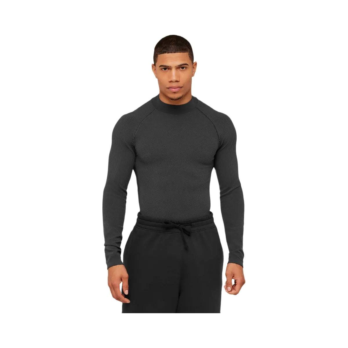 Gymshark Physique Long Sleeve T-Shirt "Grey Black"