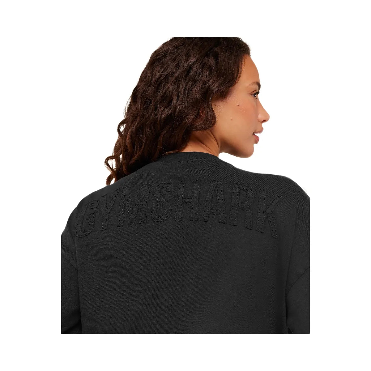 Gymshark Power Washed Long Sleeve Top "Black Acid Wash"