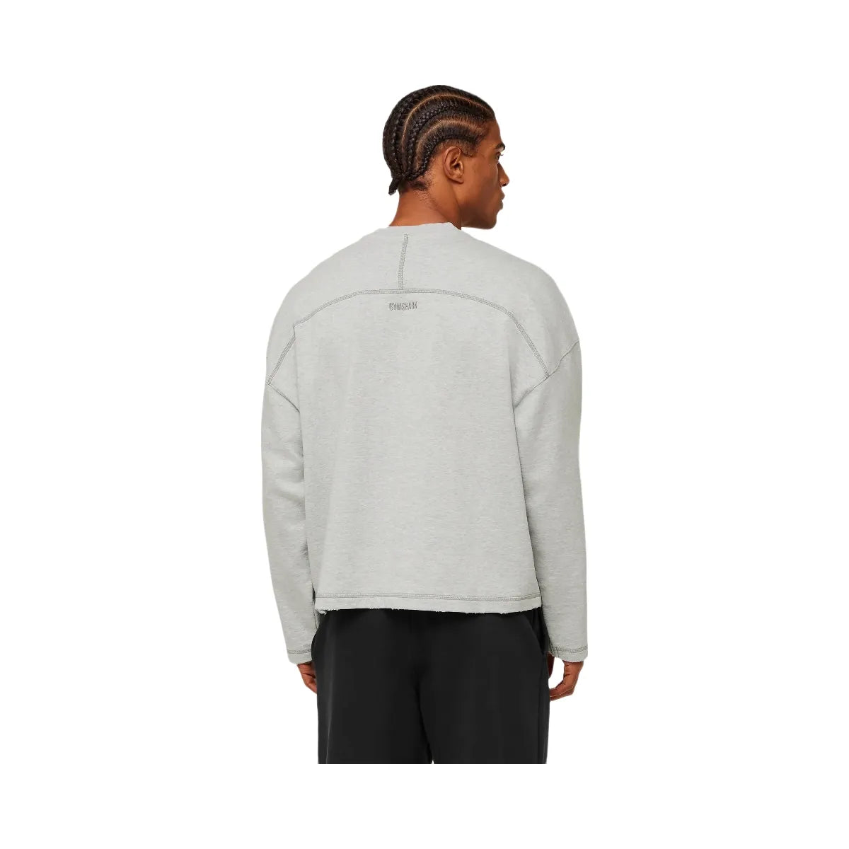 Gymshark Re-Rack Crew Neck Pullover "Bros Soft Grey Marl"