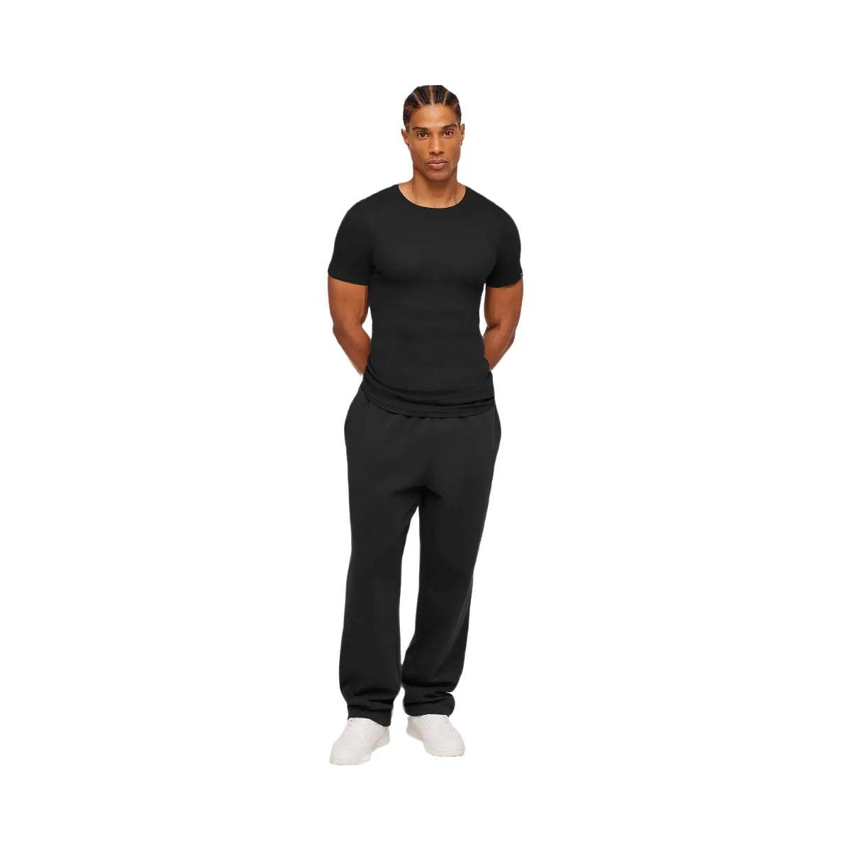 Gymshark Ribbed T-Shirt "Black"