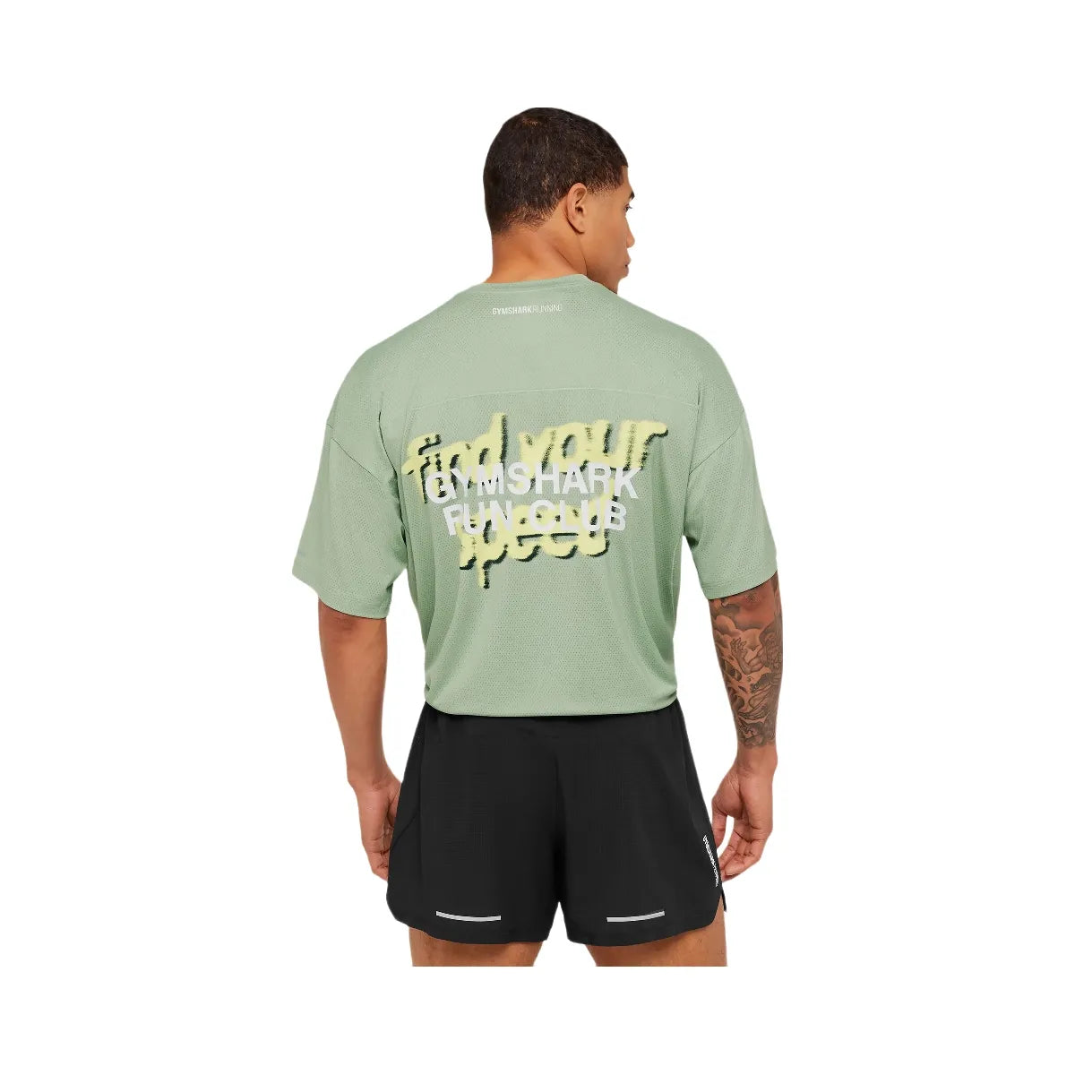 Gymshark Running Graphic T-Shirt "GS Haze Green"