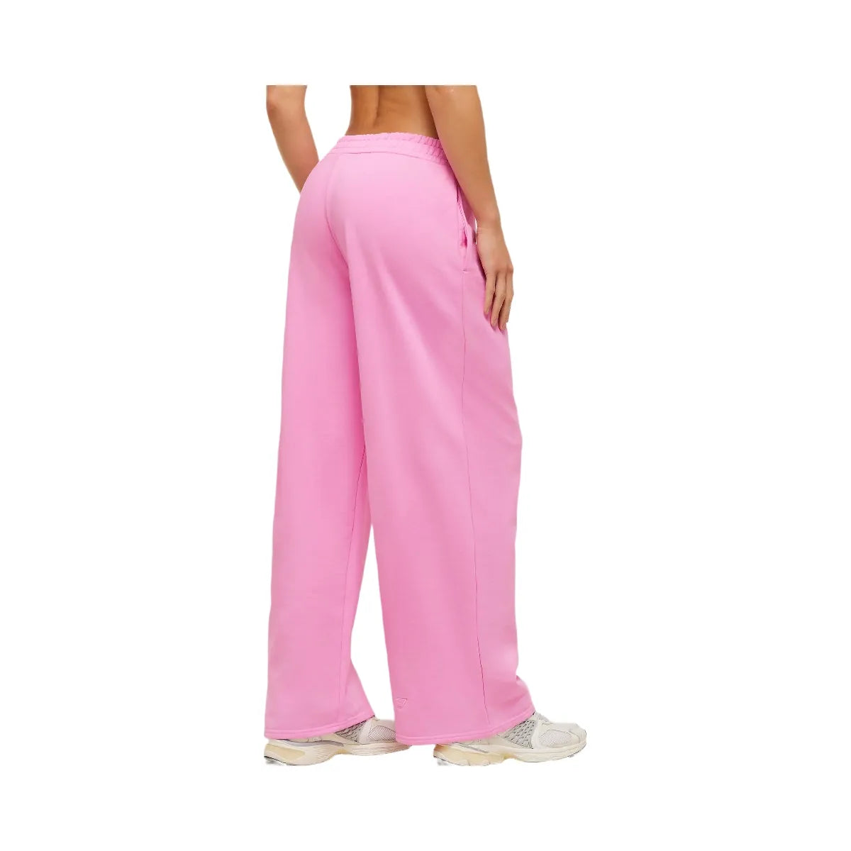 Gymshark Script Embroidery Wide Leg Pants "Focus Pink"