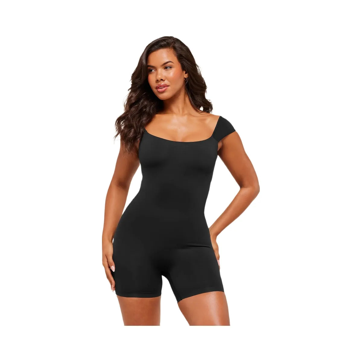 Gymshark Soft Sculpt Cap Sleeve All-In-One "Black"