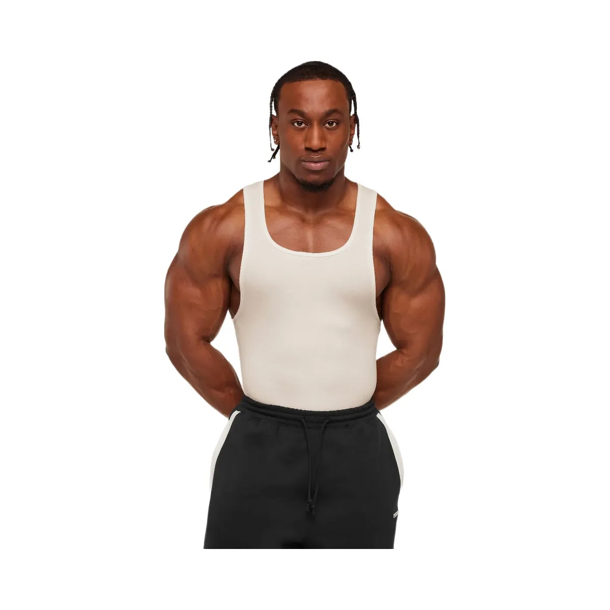 Gymshark x CBUM Ribbed Tank - Soft White