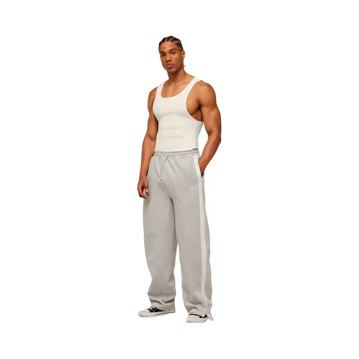 Gymshark x CBUM Straight Leg Jogger - Bros Stone Grey Marl