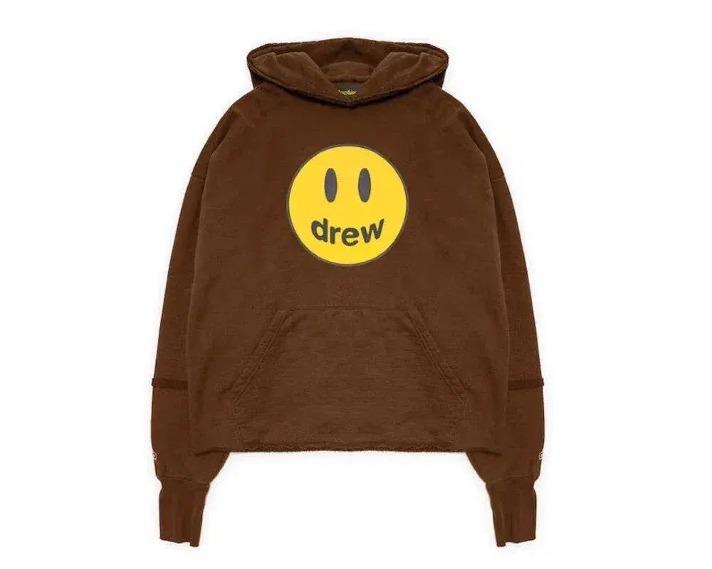 DREW HOUSE MASCOT DECONSTRUCTED BROWN HOODIE