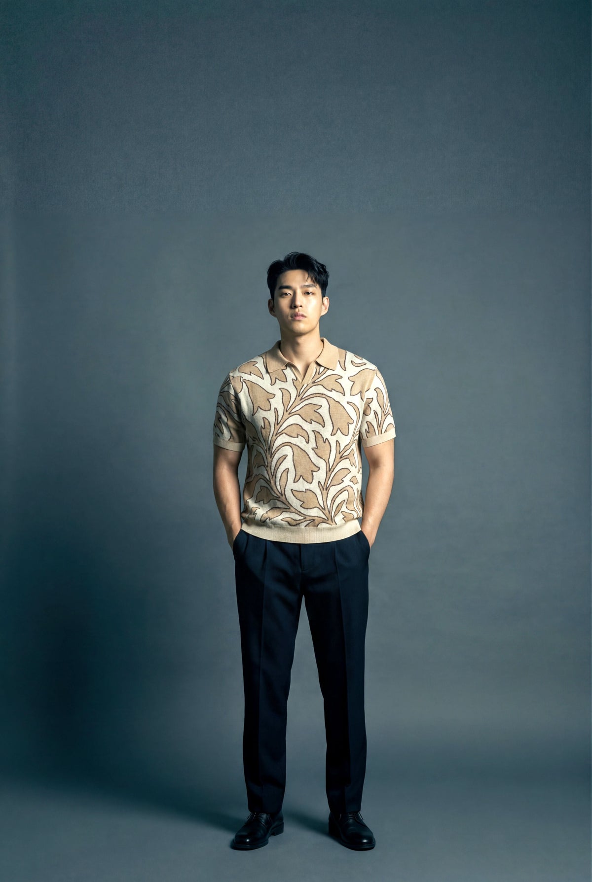 VINDOF Leaf Knitted Polo