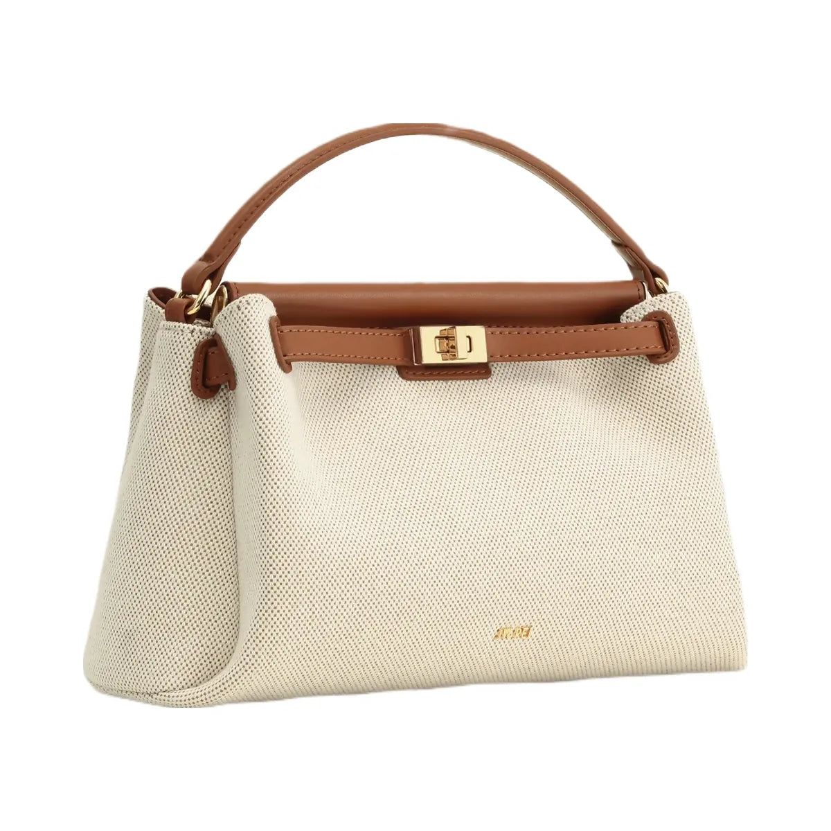 JW PEI Carmen Top Handle Bag Brown Canvas