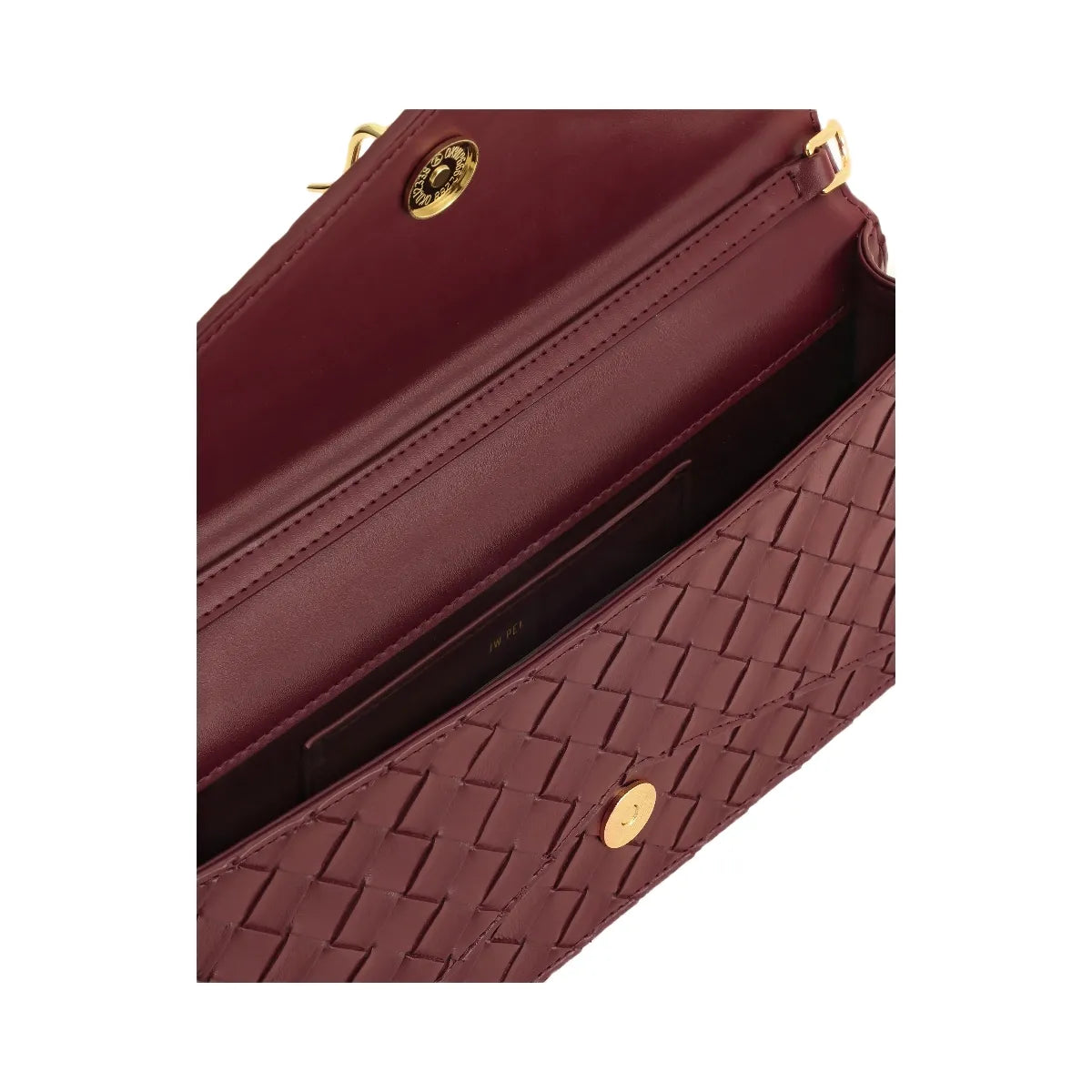 JW PEI Celeste Woven Textured Envelope Top Handle Bag Burgundy