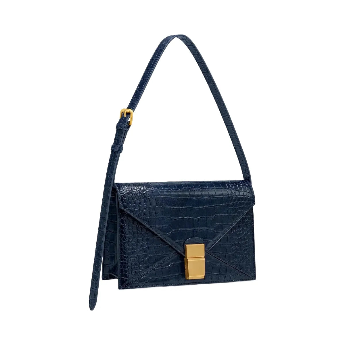 JW PEI Clio Envelope Crossbody Bag Navy Croc