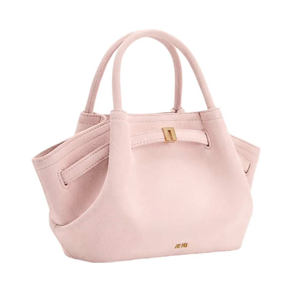 JW PEI Hana Mini Faux Suede Tote Bag Pink