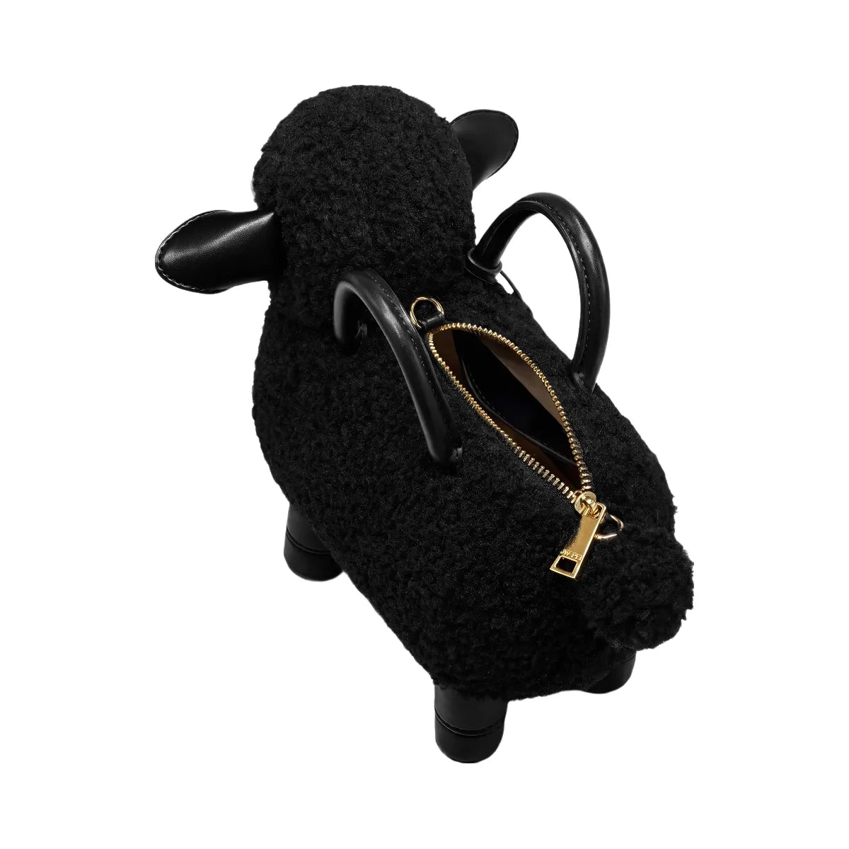 JW PEI Luna Sheep Top Handle Bag Black