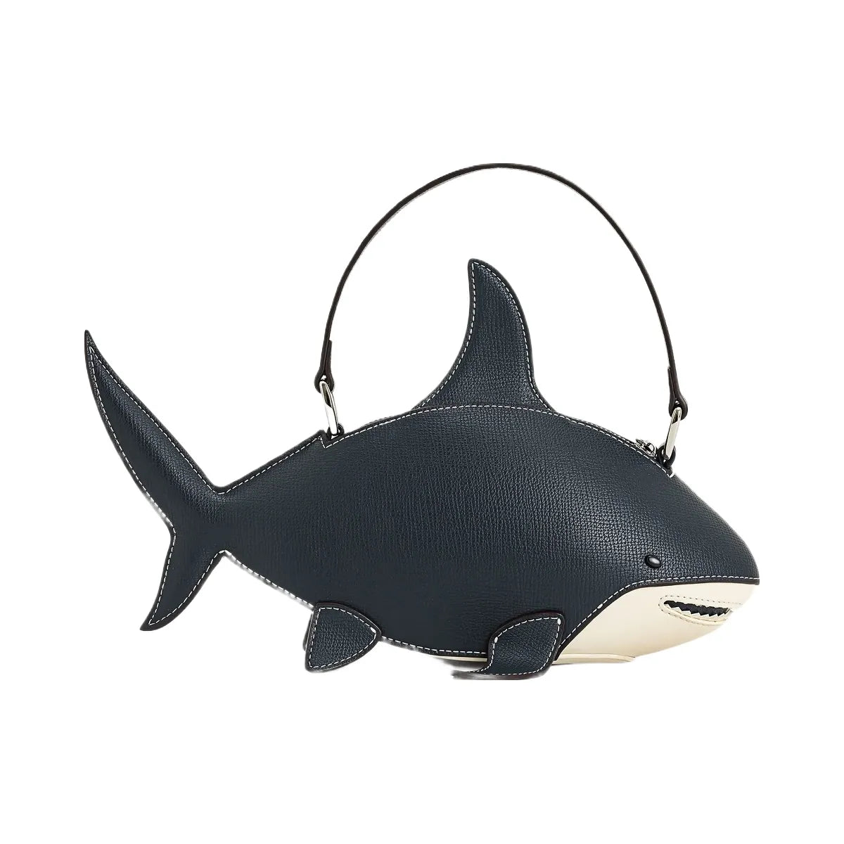 JW PEI Nerys Shark Look Top Handle Bag Dark Blue