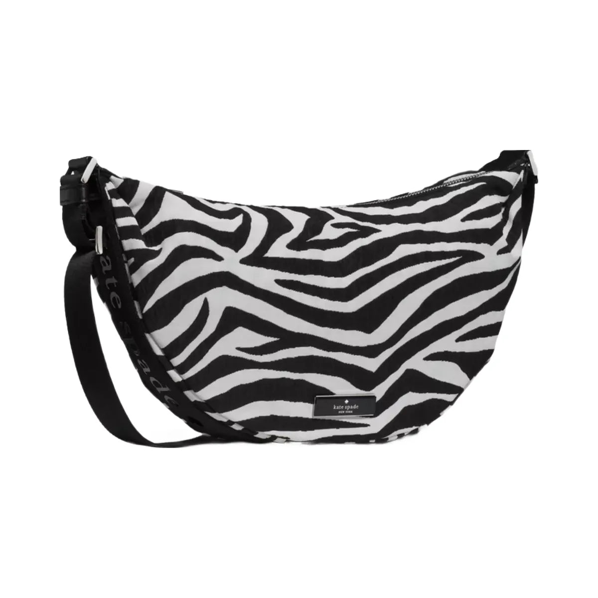 Kate Spade Carter Zebra Sling Crossbody Bag Black Multi