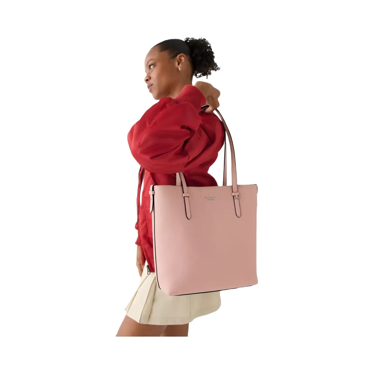Kate Spade Juliette Leather Medium Tote Rose Smoke