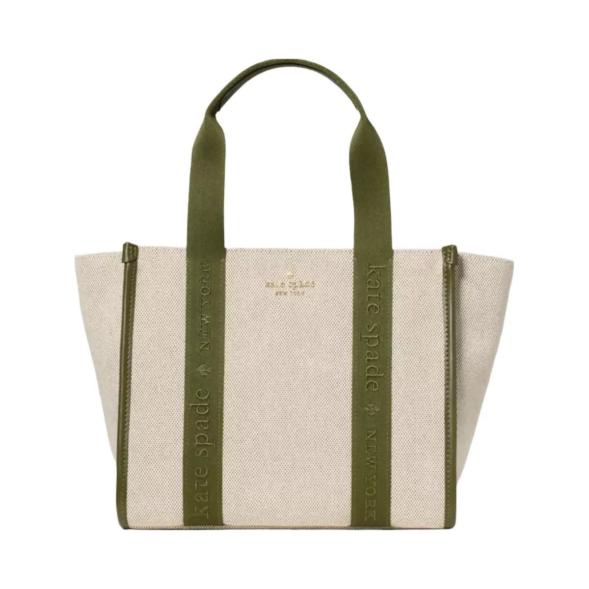 Kate Spade Kip Canvas Small Tote Enchanted Green Multi.