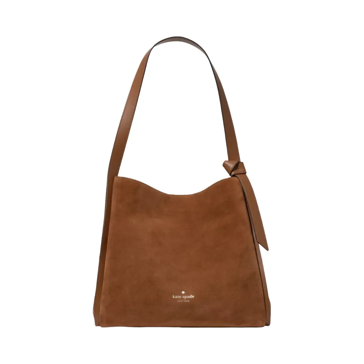Kate Spade Knott Suede Large Carryall Warm Gingerbread