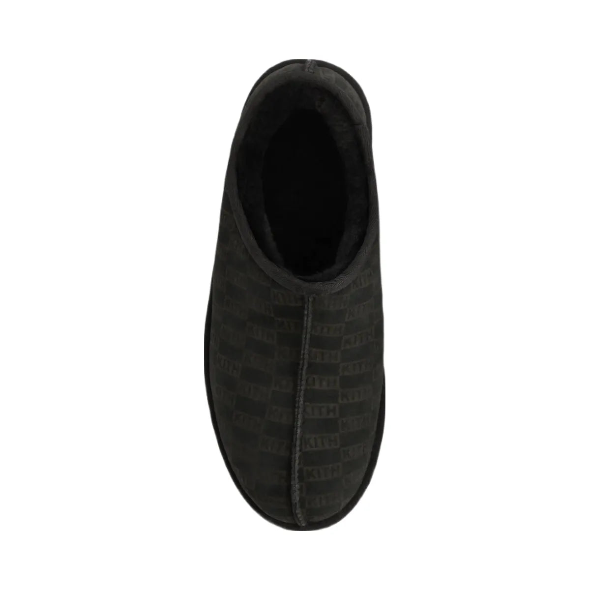 Kith Monogram Shearling Slippers - Black