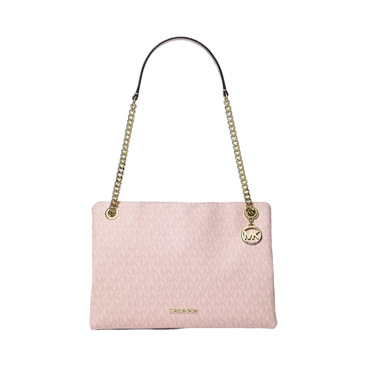Michael Kors Christina Medium Signature Logo Messenger Bag Powder Blush