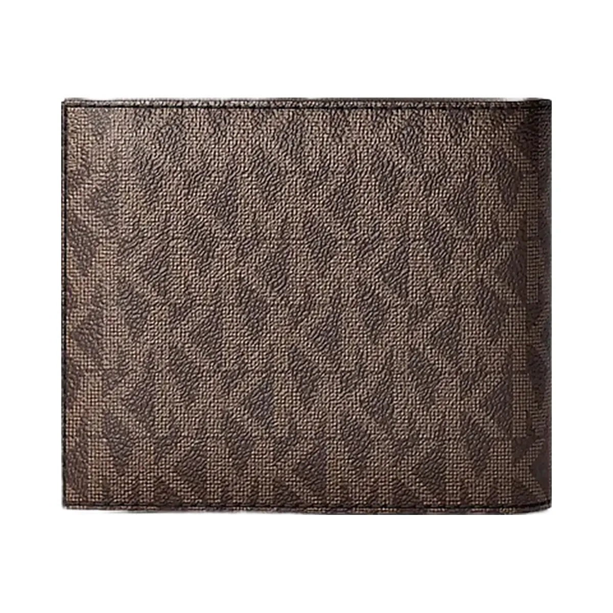 Michael Kors Cooper Logo Billfold Wallet With Coin Pouch Brown/Blk