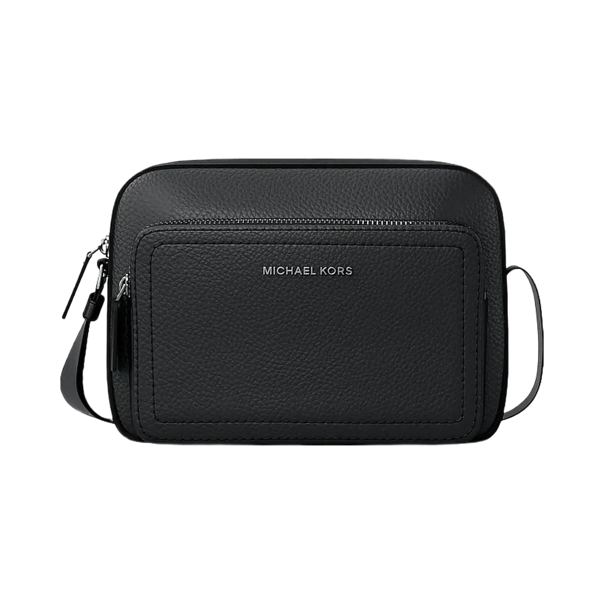 Michael Kors Cooper Pebbled Leather Flight Bag Black