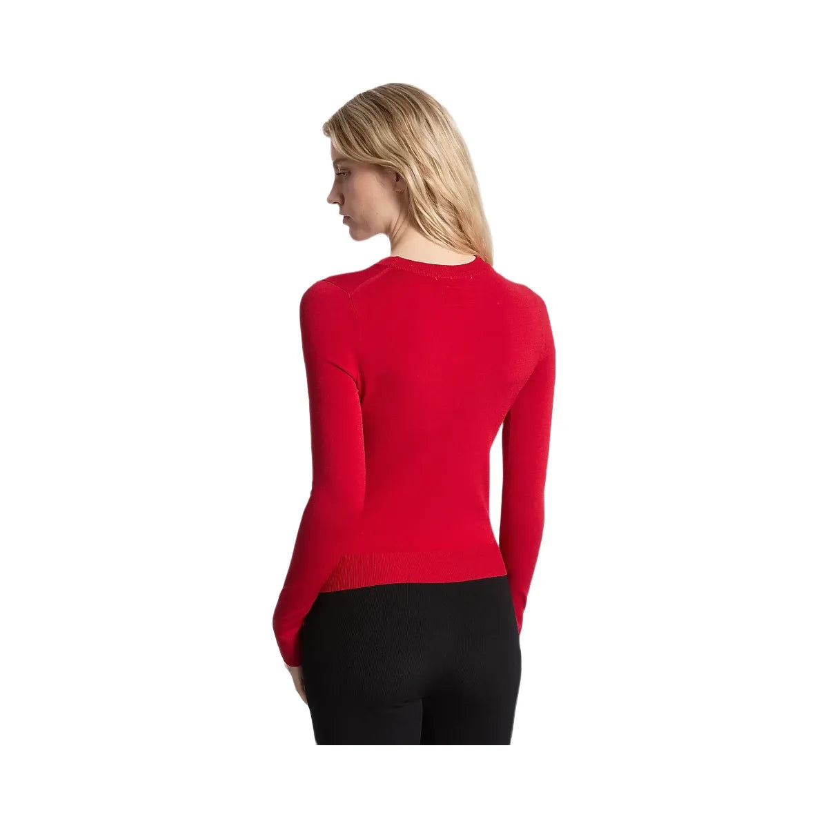 Michael Kors Courchevel Knit Sweater Crimson