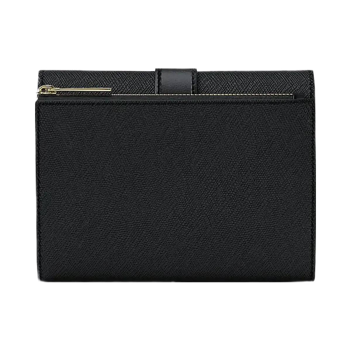 Michael Kors Greenwich Medium Saffiano Leather Trifold Wallet Black