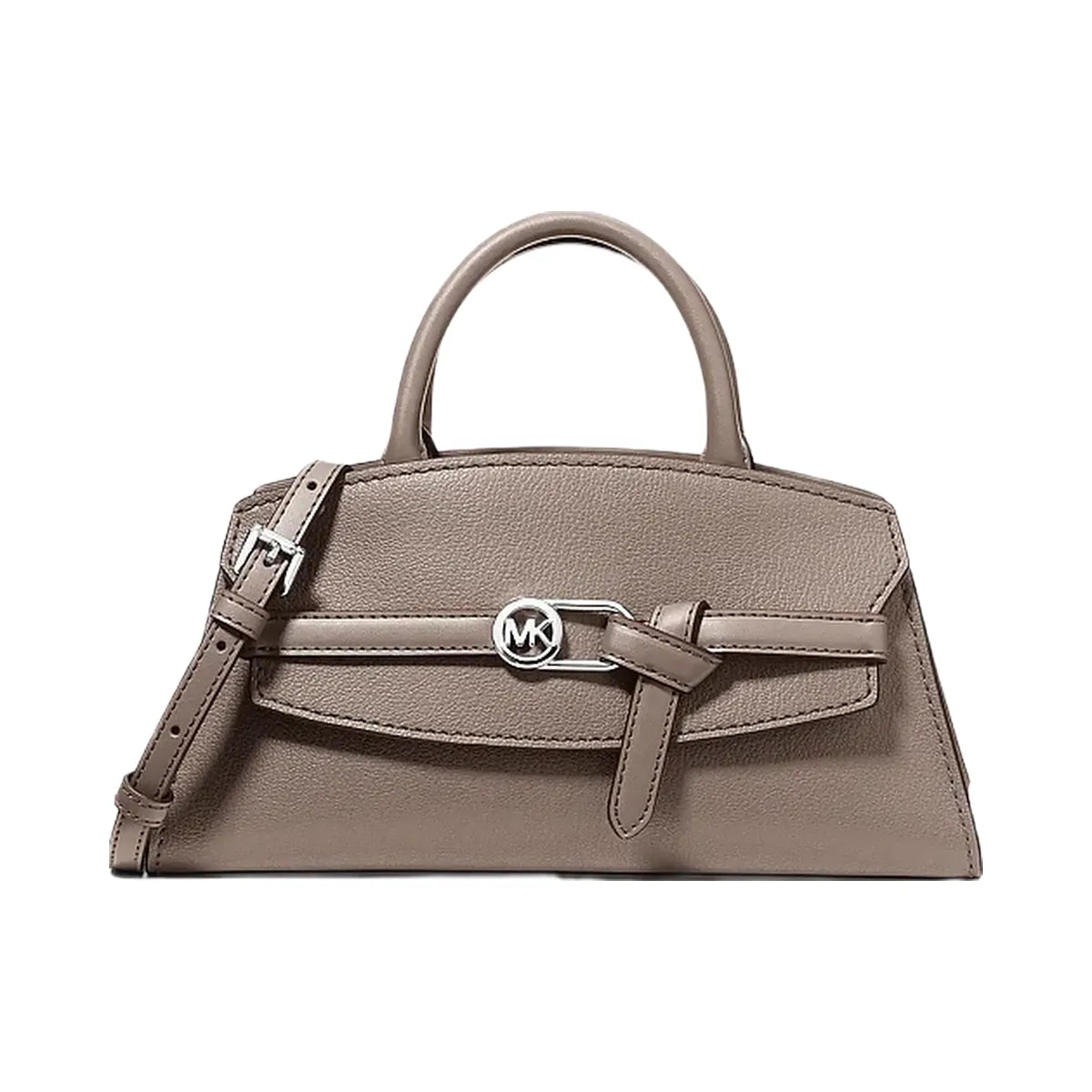 Michael Kors Greta Small Leather Satchel Mushroom