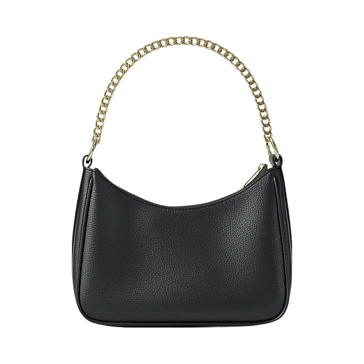 Michael Kors Jet Set Large Pebbled Leather Convertible Crossbody Bag Black
