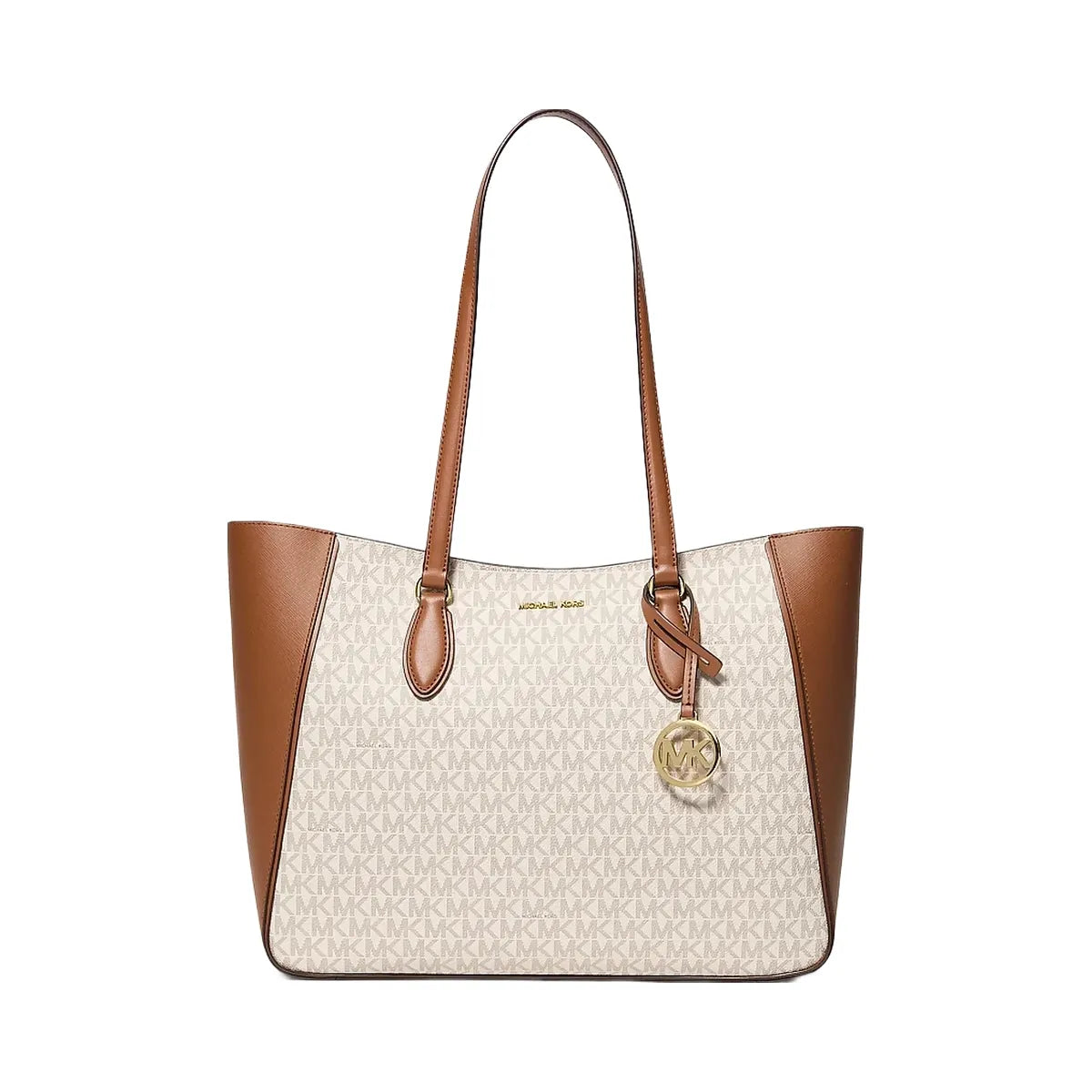 Michael Kors Jet Set Travel Large Signature Logo 3-in-1 Tote Bag Vanilla