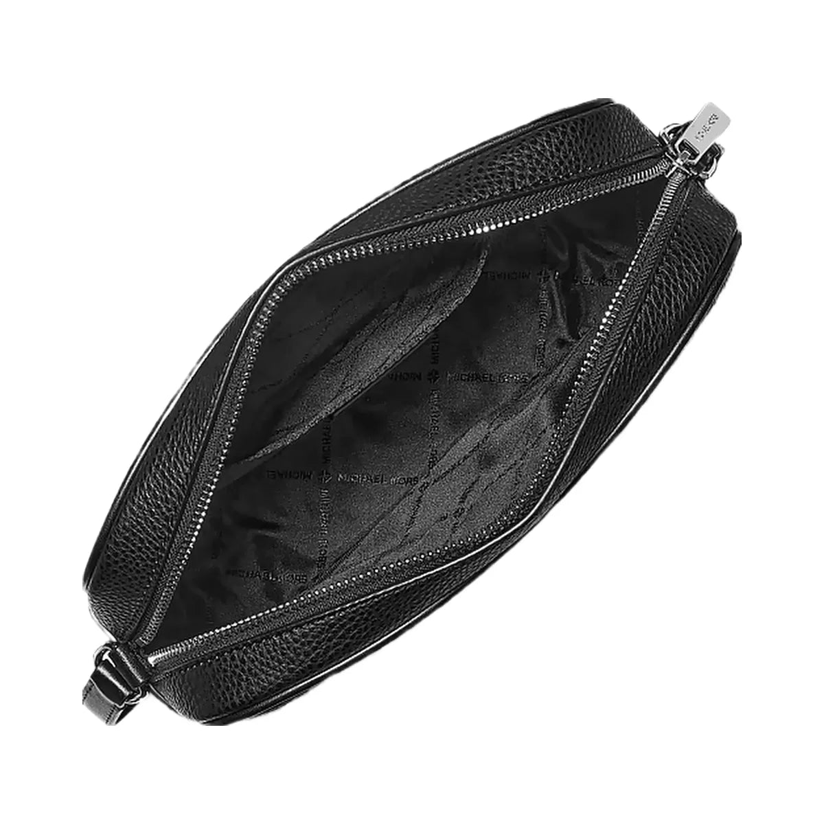 Michael Kors Jet Set Travel Large Signature Logo Camera Crossbody Bag Black