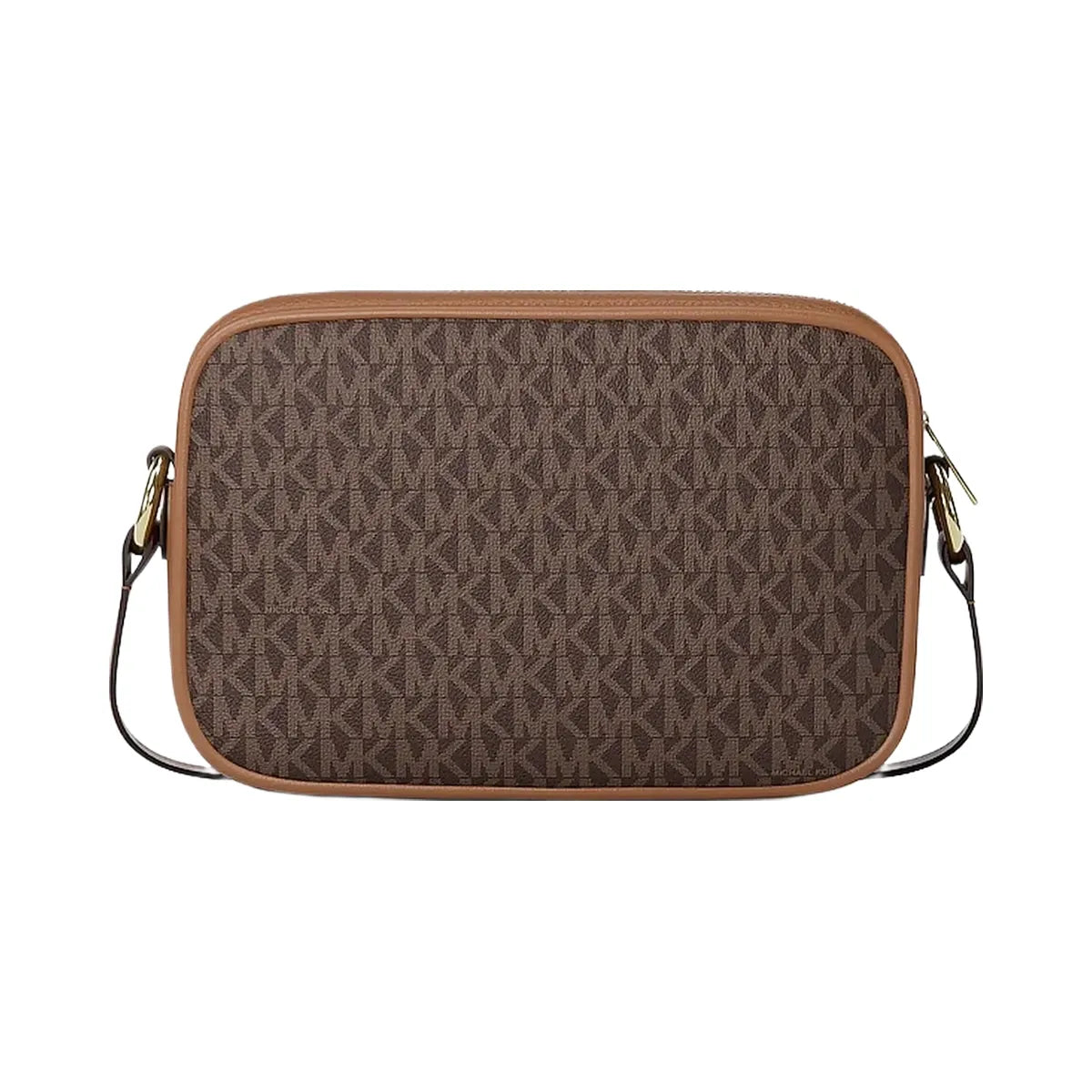 Michael Kors Jet Set Travel Large Signature logo Camera Crossbody Bag Brown