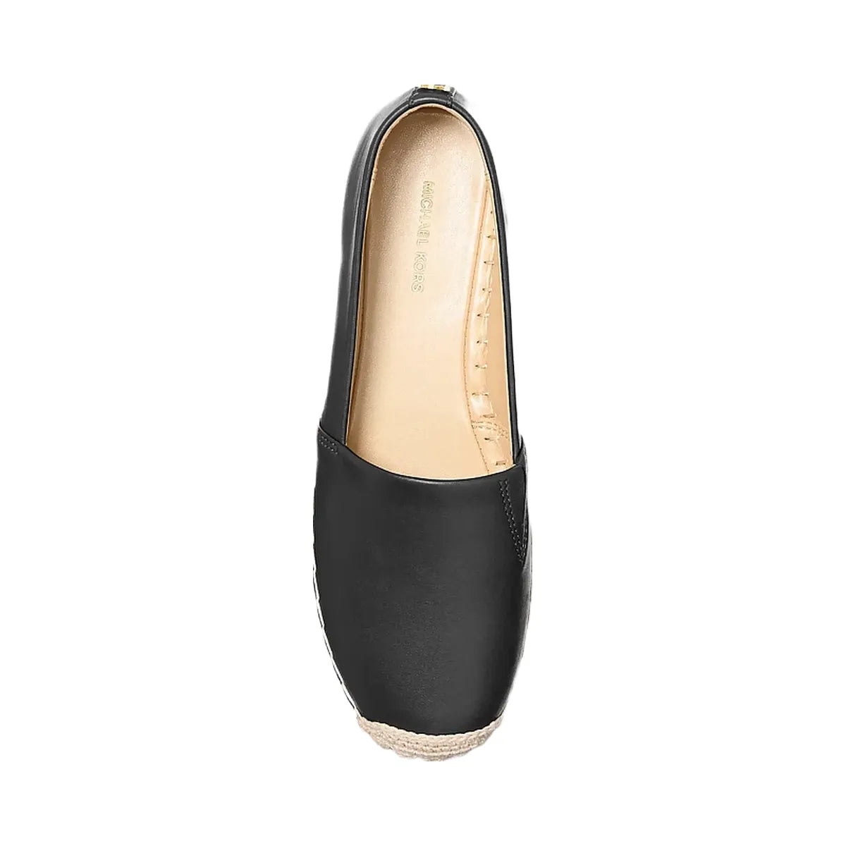 Michael Kors Lynn Leather Platform Espadrille Black