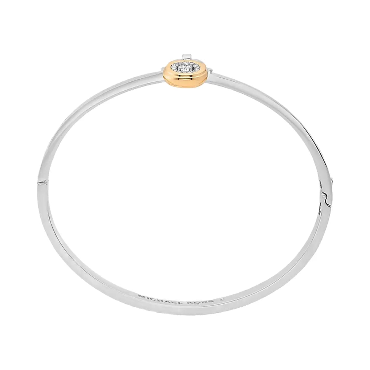 Michael Kors Pavé Lock Bangle Two Tone