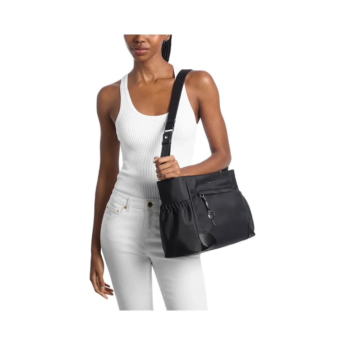 Michael Kors Prescott Large Nylon Diaper Bag Black
