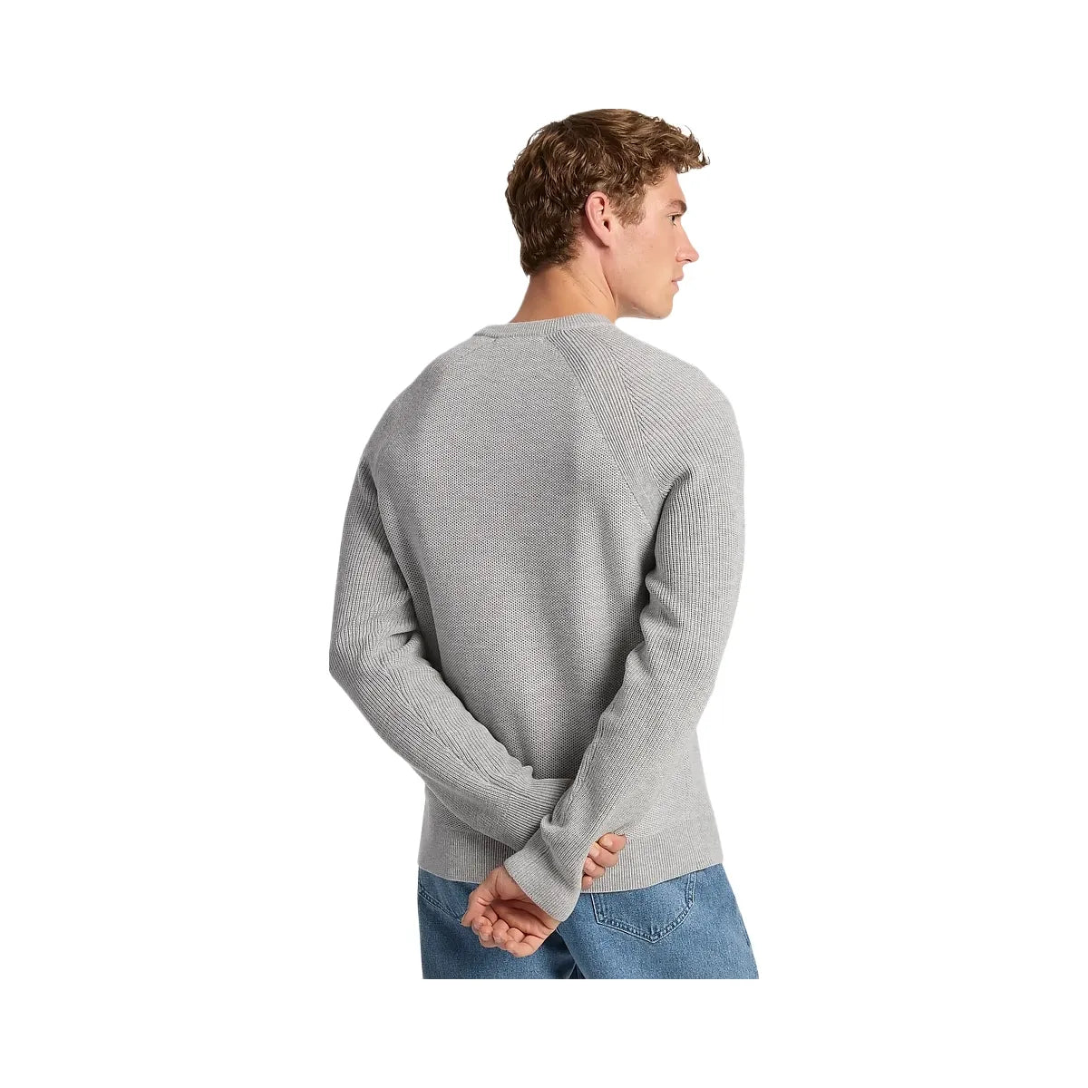 Michael Kors Wool Blend Crewneck Sweater Heather Grey