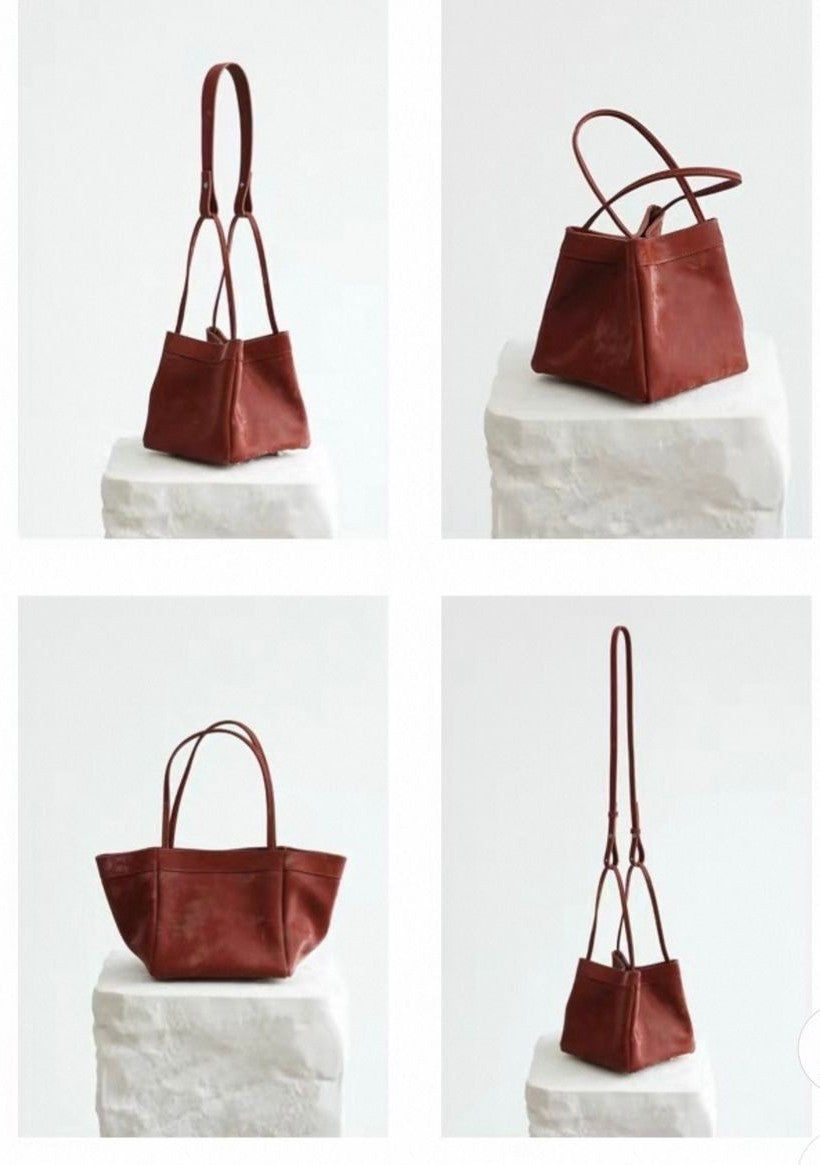 Favori Scatto - Ladies Leather Hand Bag I Dark Red – view 10