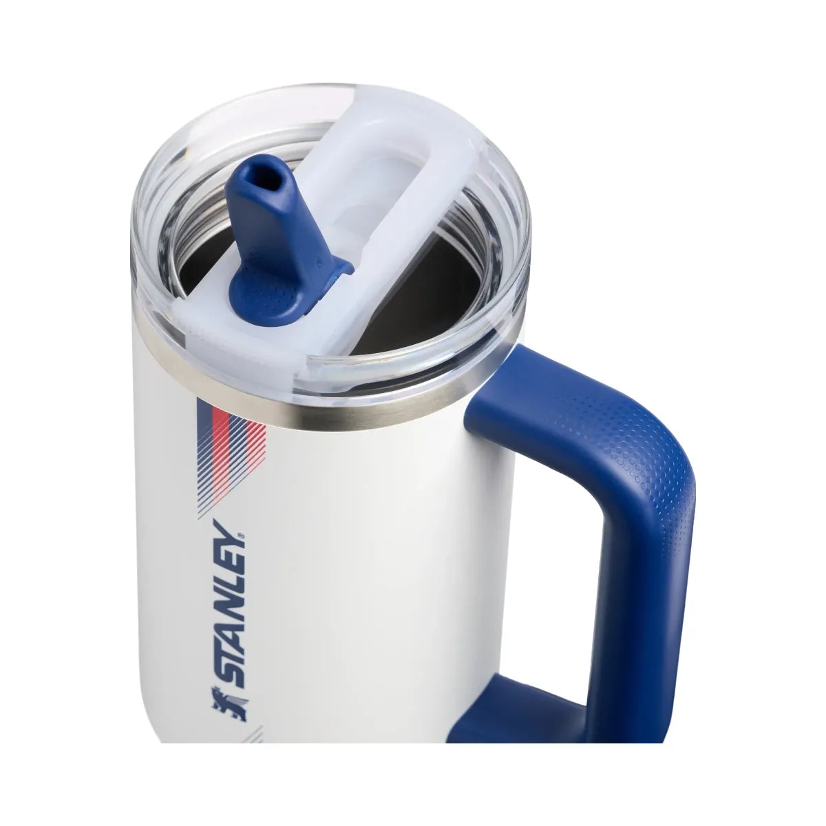 Stanley Country Collection Quencher Protour Flip Straw Tumbler Team White Dark Blue 30 OZ