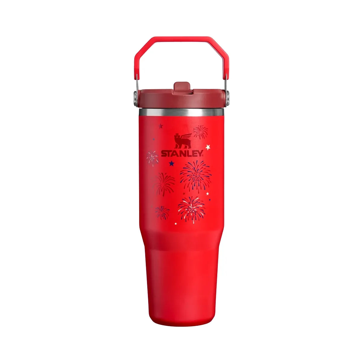 Stanley Iceflow Flip Straw Tumbler Chili Red Fireworks 30 OZ